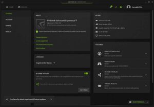 Nvidia Geforce Experience features