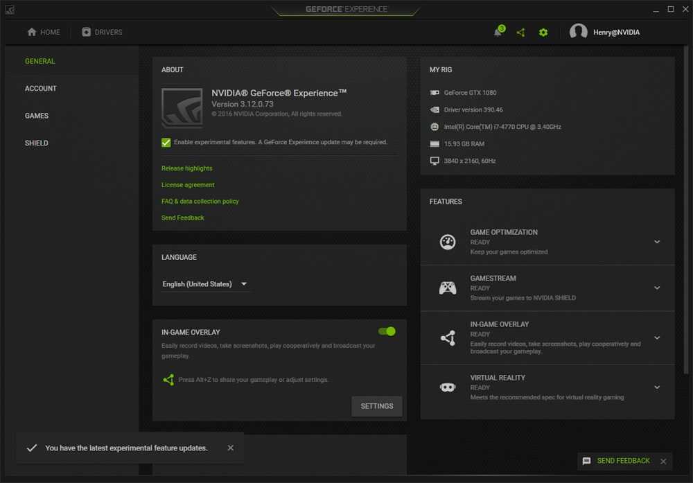 install geforce experience